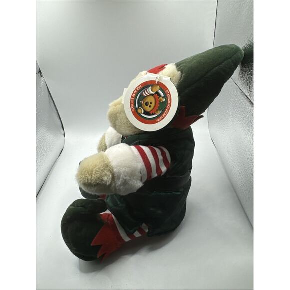 Starbucks Bearista Bear Holiday Elf 2001 Plush Stuffed Animal with Hang Tags - Picture 3 of 6